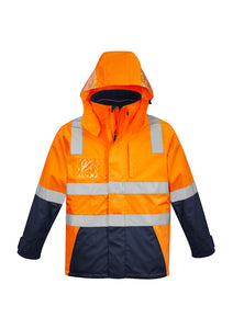 Mens Hi Vis 4 in 1 Waterproof Jacket