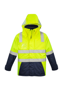 Mens Hi Vis 4 in 1 Waterproof Jacket