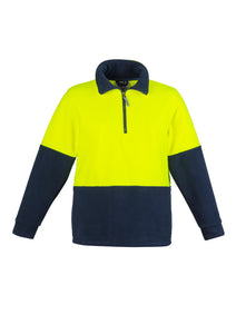 Unisex Hi Vis Half Zip Fleece Jumper