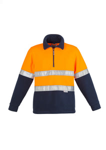 Mens Hi Vis Fleece Jumper - Hoop Taped