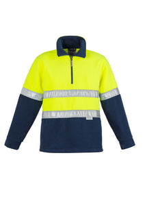 Mens Hi Vis Fleece Jumper - Hoop Taped