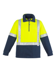 Mens Hi Vis Fleece Jumper - Shoulder Taped