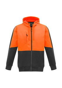 Unisex Hi Vis Full Zip Hoodie