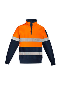 Mens Hi Vis 1/4 Zip Pullover - Hoop Taped