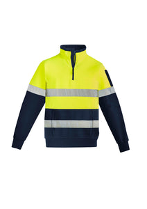 Mens Hi Vis 1/4 Zip Pullover - Hoop Taped