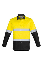 Load image into Gallery viewer, Mens Hi Vis Spliced Industrial Shirt - Hoop Taped
