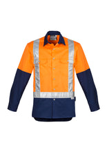 Load image into Gallery viewer, Mens Hi Vis Spliced Industrial Shirt - Shoulder Taped
