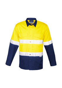 Mens Rugged Cooling Taped Hi Vis Spliced Shirt