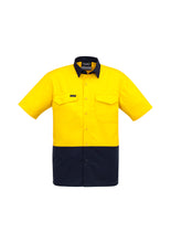 Load image into Gallery viewer, Mens Rugged Cooling Hi Vis Spliced S/S Shirt
