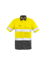 Load image into Gallery viewer, Mens Rugged Cooling Taped Hi Vis Spliced S/S Shirt
